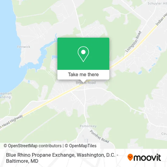 Blue Rhino Propane Exchange map