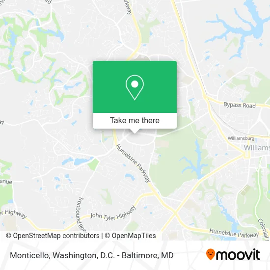 Monticello map