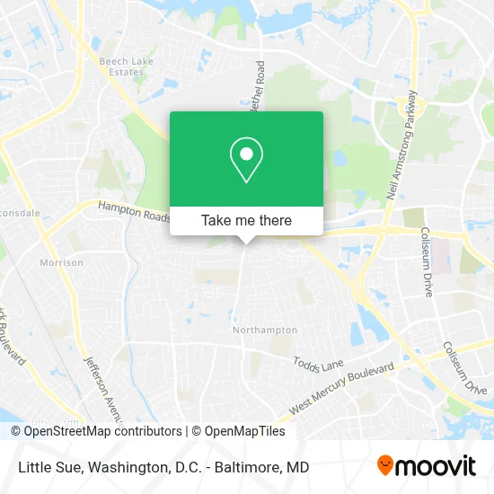 Little Sue map