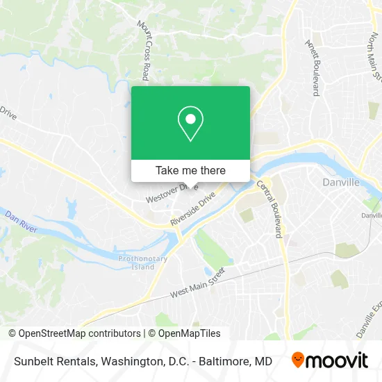 Sunbelt Rentals map