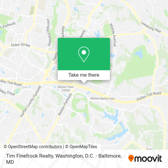 Tim Finefrock Realty map