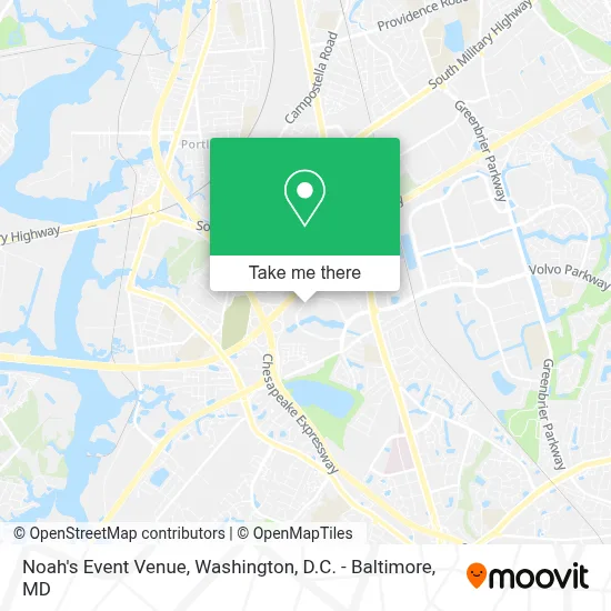 Noah's Event Venue map