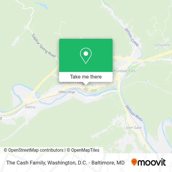 The Cash Family map