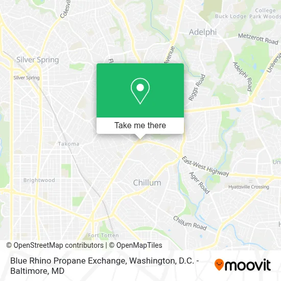 Blue Rhino Propane Exchange map