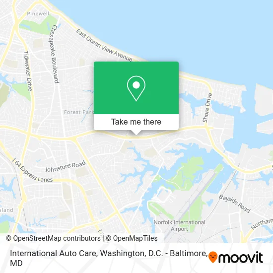 International Auto Care map