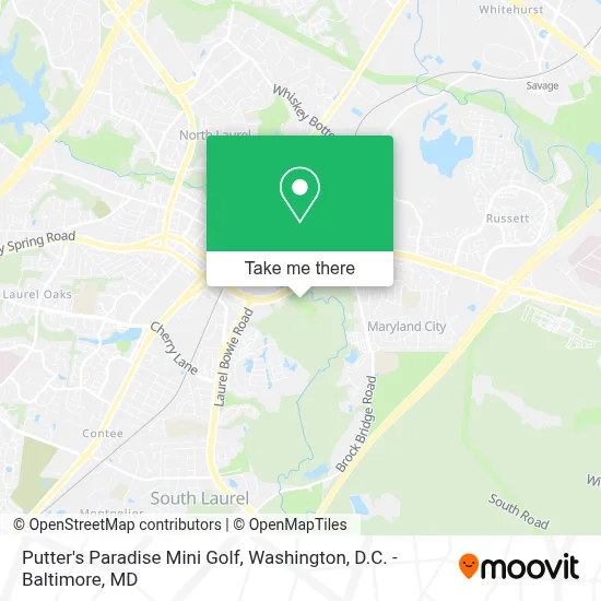 Putter's Paradise Mini Golf map