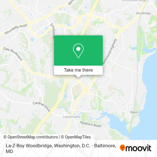 La-Z-Boy Woodbridge map