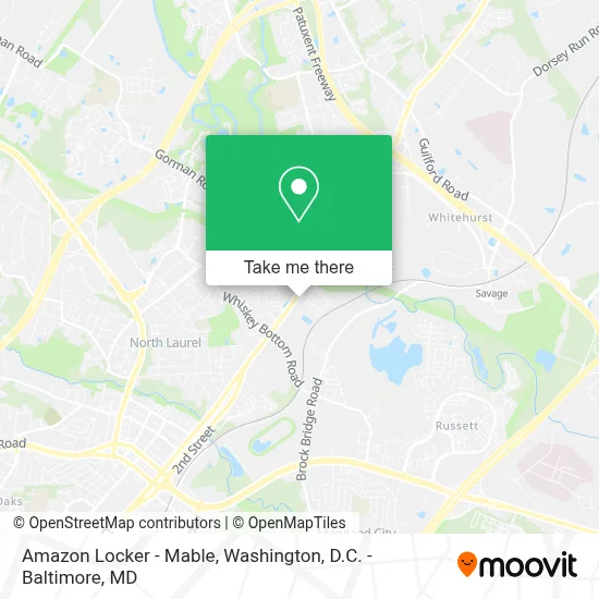 Amazon Locker - Mable map