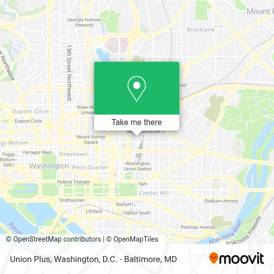 Union Plus map