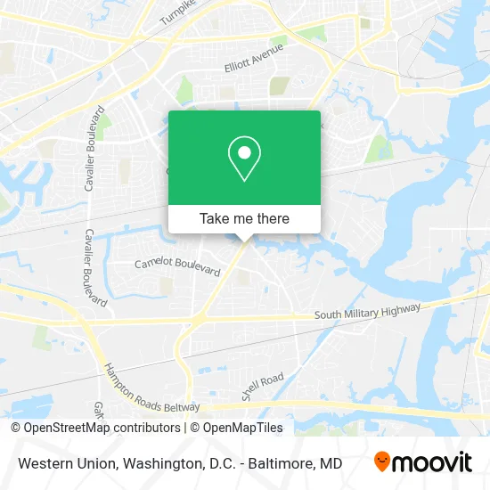 Western Union map