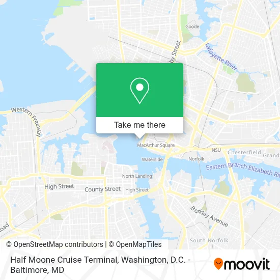 Half Moone Cruise Terminal map