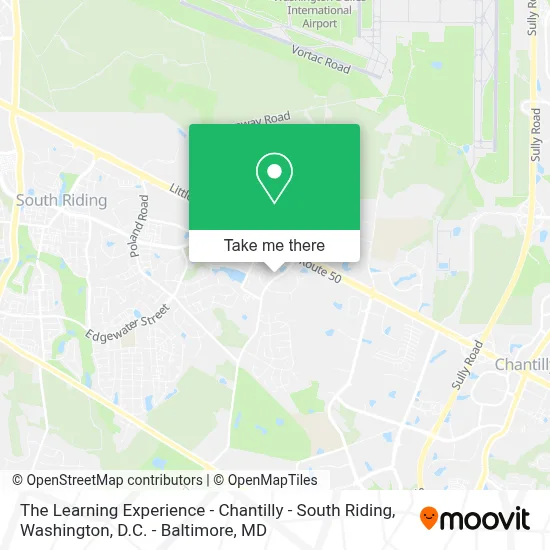The Learning Experience - Chantilly - South Riding map