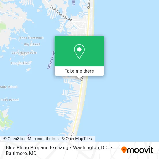 Blue Rhino Propane Exchange map