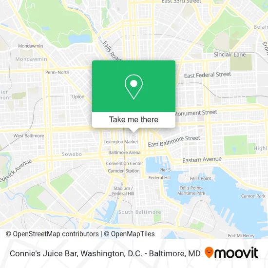 Connie's Juice Bar map