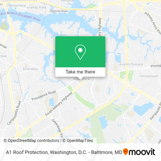 A1 Roof Protection map