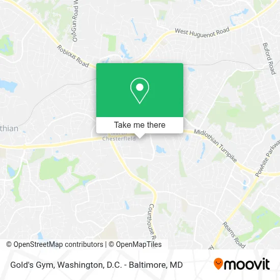 Gold's Gym map