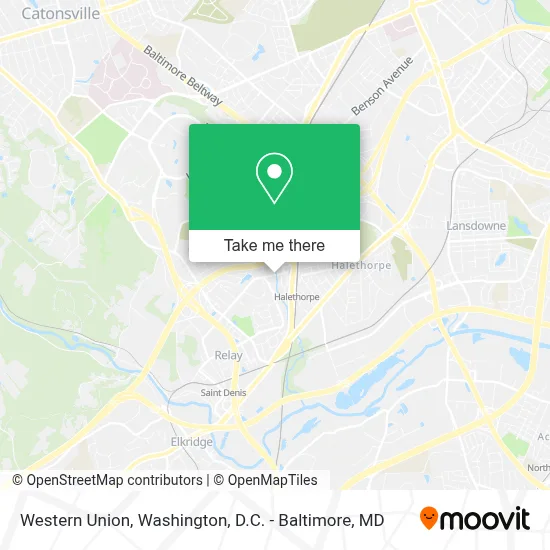 Western Union map