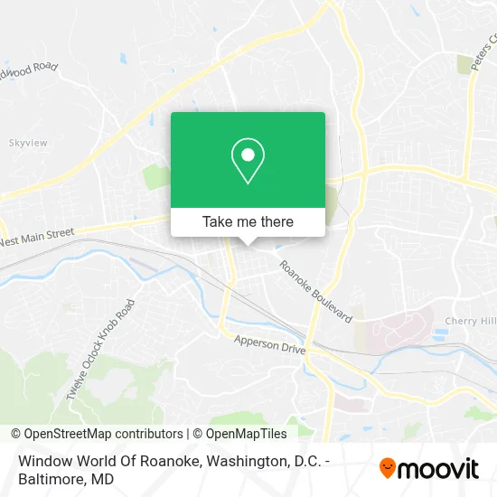 Window World Of Roanoke map