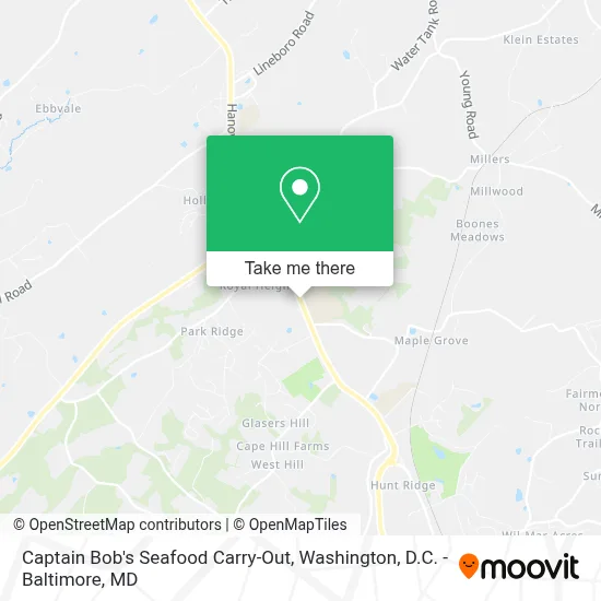 Captain Bob's Seafood Carry-Out map