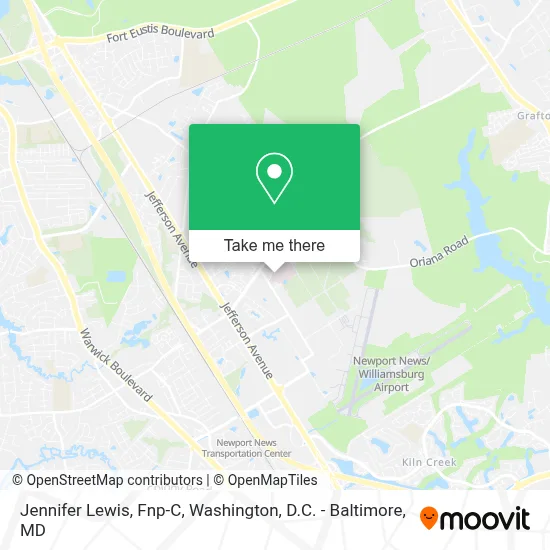 Jennifer Lewis, Fnp-C map