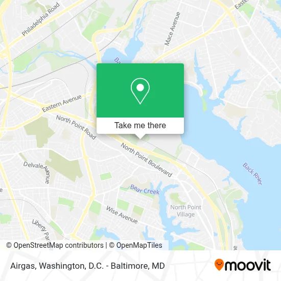 Airgas map