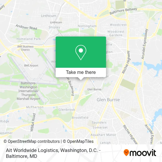 Ait Worldwide Logistics map