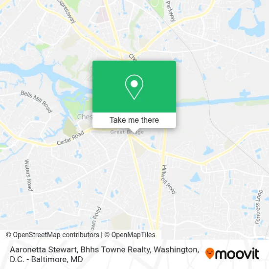 Aaronetta Stewart, Bhhs Towne Realty map