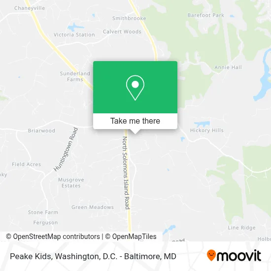 Peake Kids map