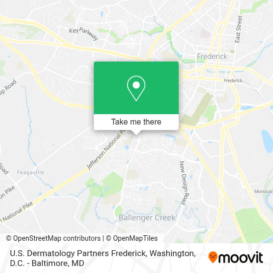 U.S. Dermatology Partners Frederick map