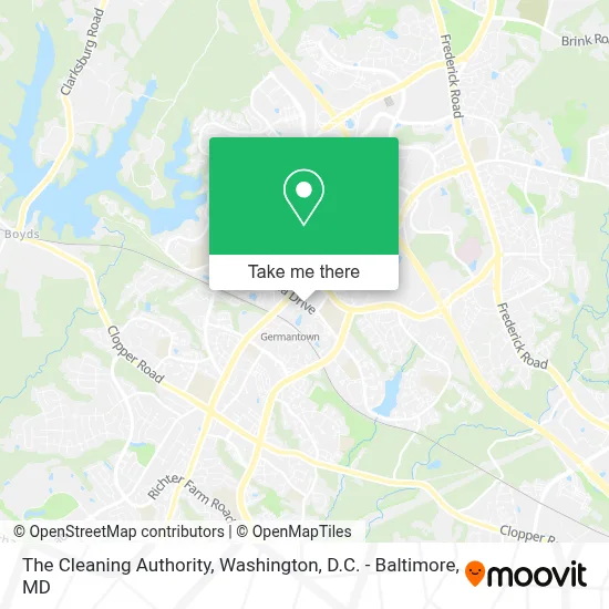 The Cleaning Authority map
