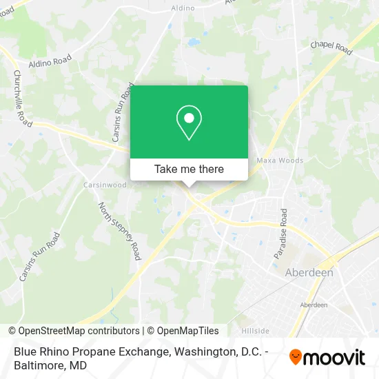 Blue Rhino Propane Exchange map