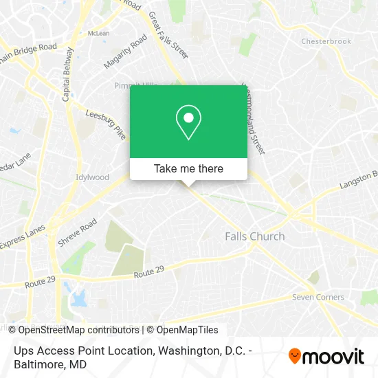 Ups Access Point Location map