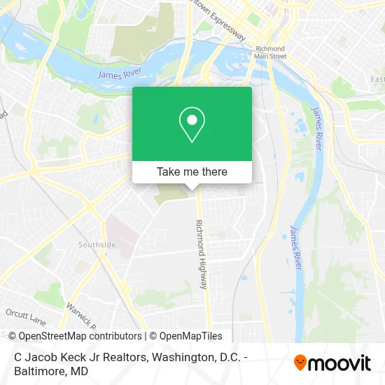 C Jacob Keck Jr Realtors map