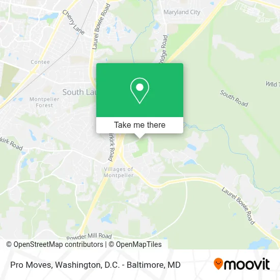 Pro Moves map