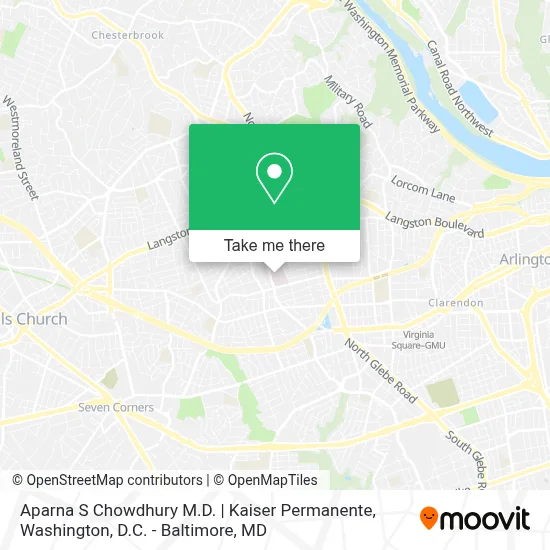 Aparna S Chowdhury M.D. | Kaiser Permanente map