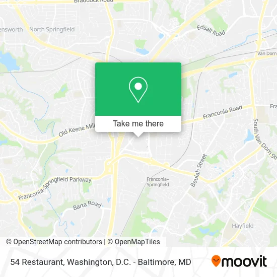 54 Restaurant map