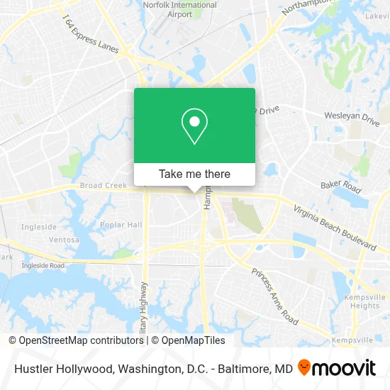 Hustler Hollywood map