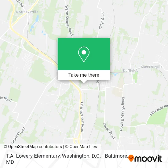 T.A. Lowery Elementary map