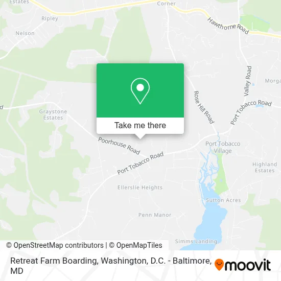 Retreat Farm Boarding map