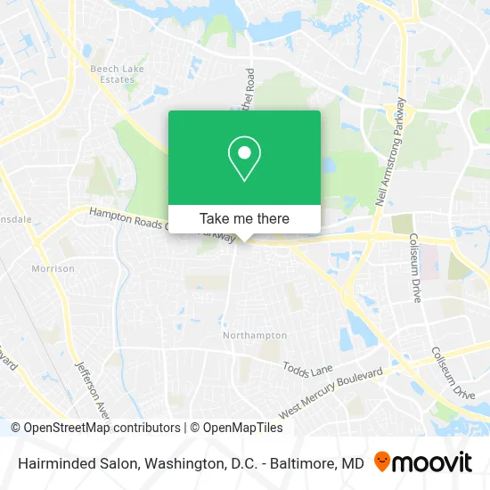 Hairminded Salon map