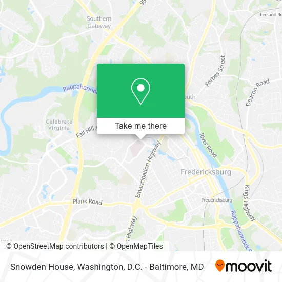 Snowden House map