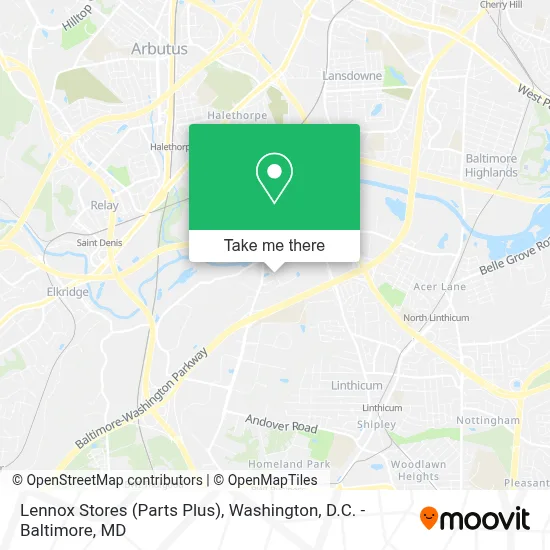 Lennox Stores (Parts Plus) map