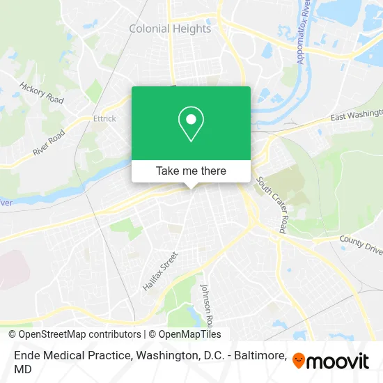 Ende Medical Practice map