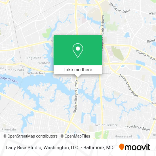 Lady Bisa Studio map