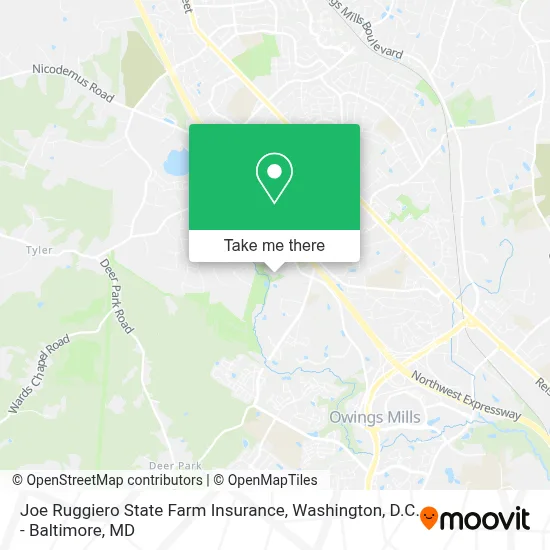 Joe Ruggiero State Farm Insurance map