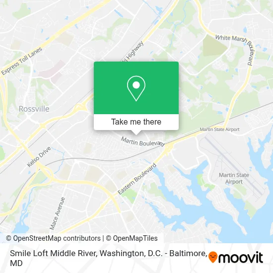 Smile Loft Middle River map