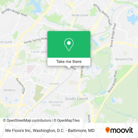 We Floors Inc map