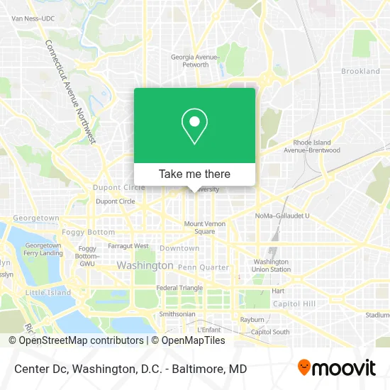 Center Dc map