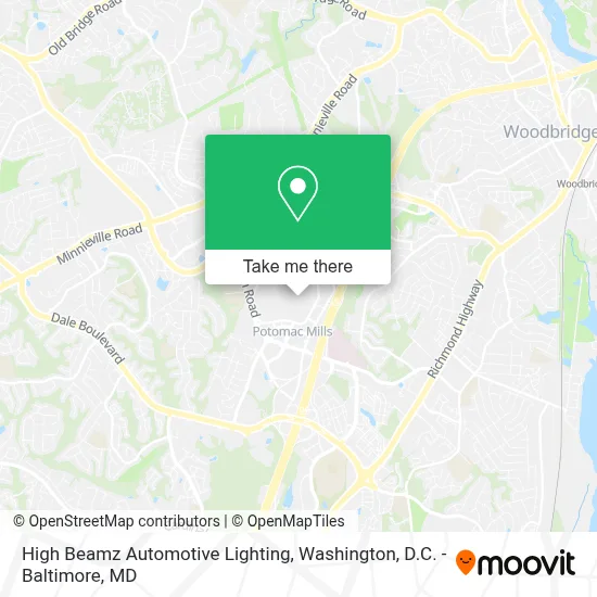 High Beamz Automotive Lighting map