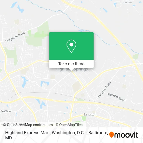 Highland Express Mart map